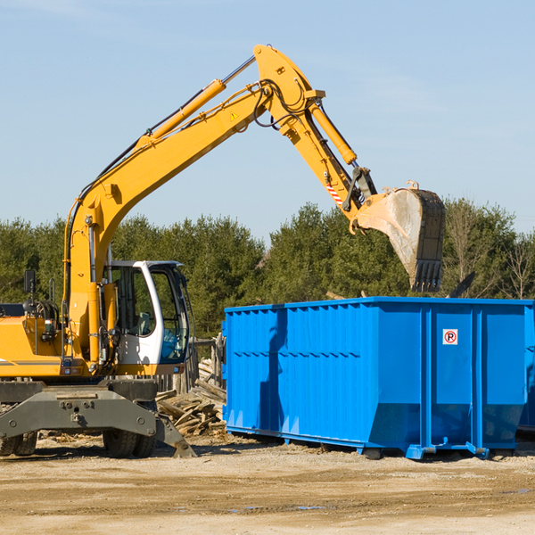 what size residential dumpster rentals are available in Carterville